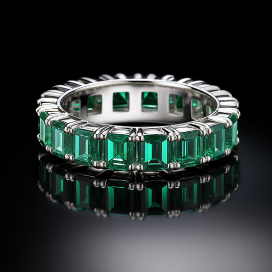 Emerald Cut Eternity Bands (Custom)