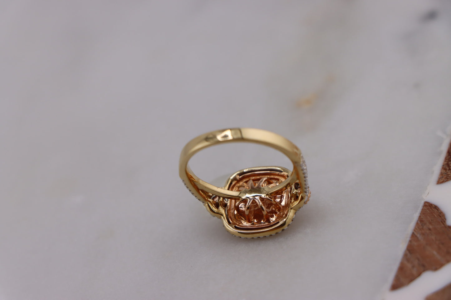 Eternal Radiance 18K Red and Yellow Gold Diamond Ring